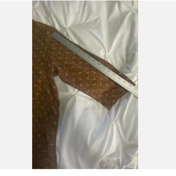 ANNE PINKERTON KAFTAN STYLE BUTTON UP DRESS 100% SILK ~ SMALL - Picture 7 of 7